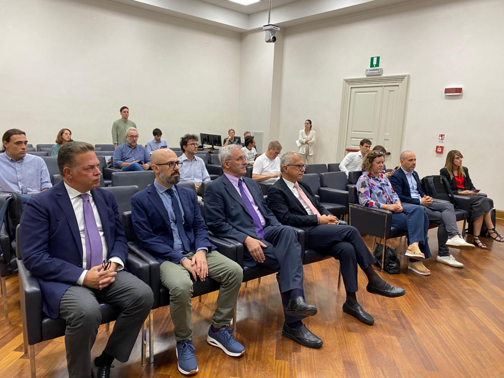 Presidente e direttore generale di Fvg Energia in prima fila all'incontro di Trieste