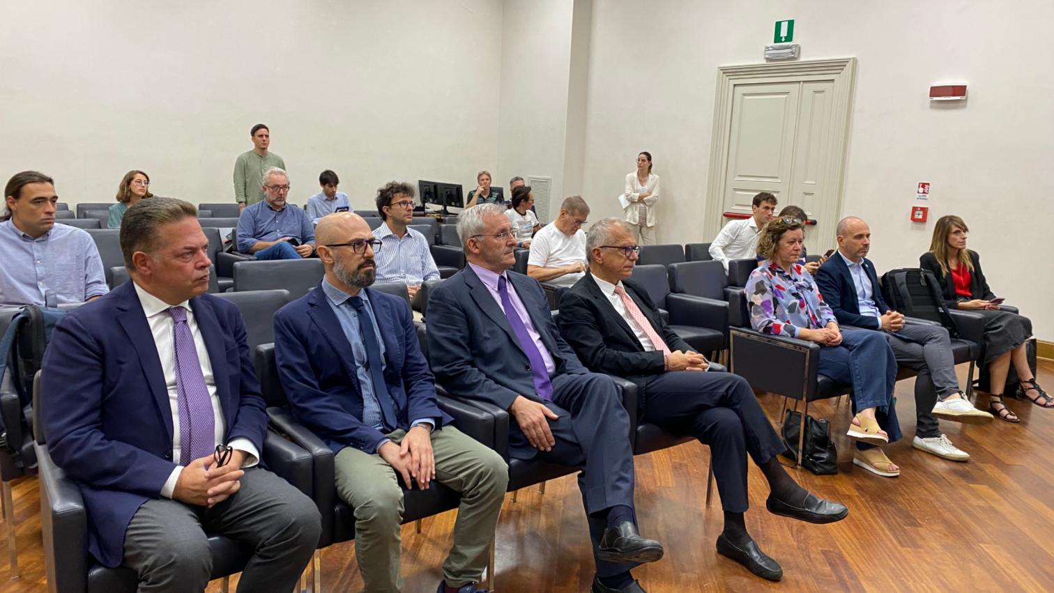 Presidente e direttore generale di Fvg Energia in prima fila all'incontro di Trieste