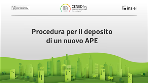 Procedura per il deposito di un nuovo APE